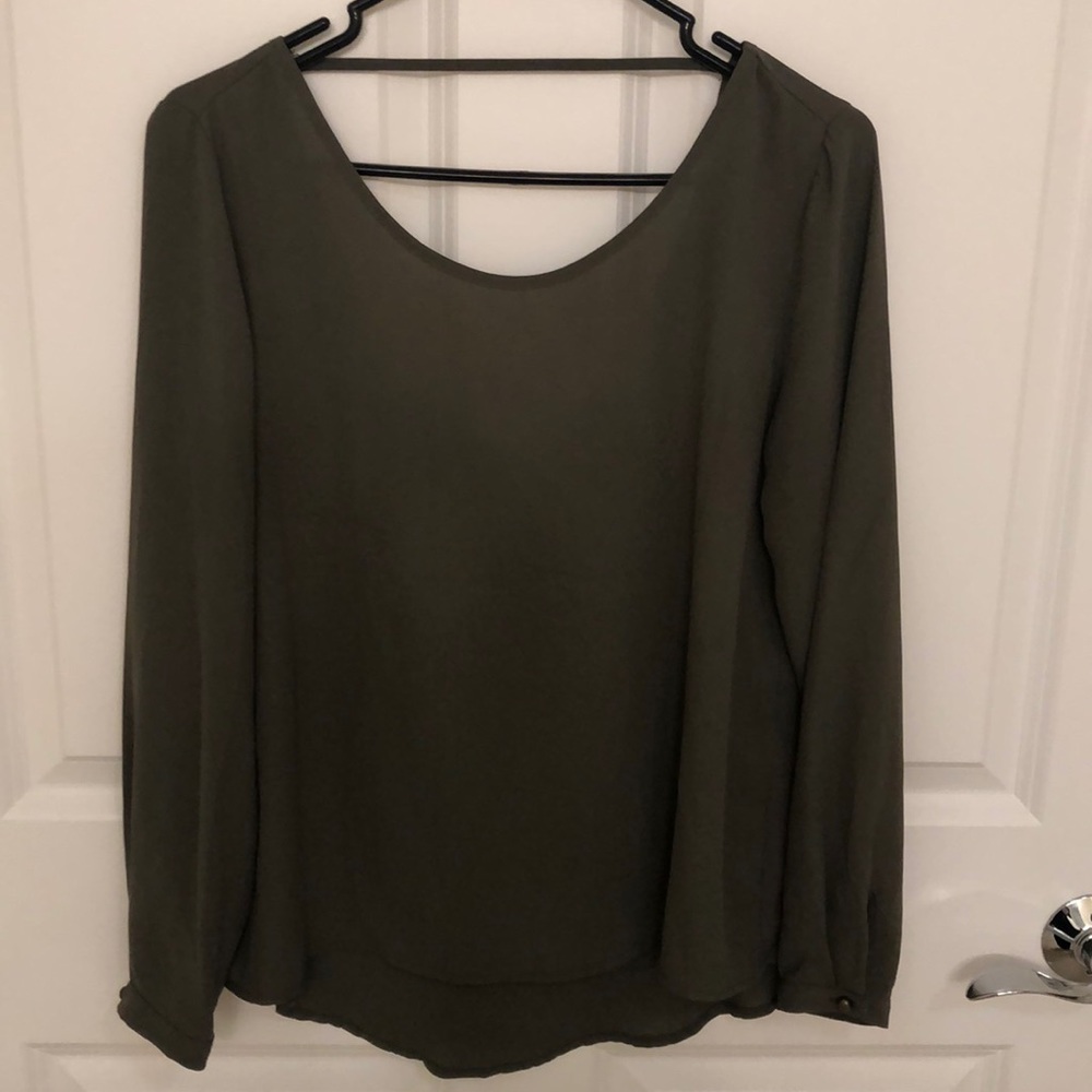 Olive green blouse